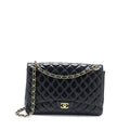 Chanel Maxi Single Flap Bag Lambskin Black
