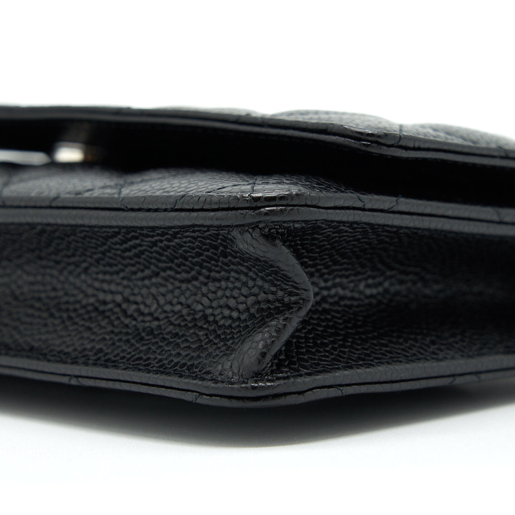 Chanel Classic Wallet On Chain Caviar Black