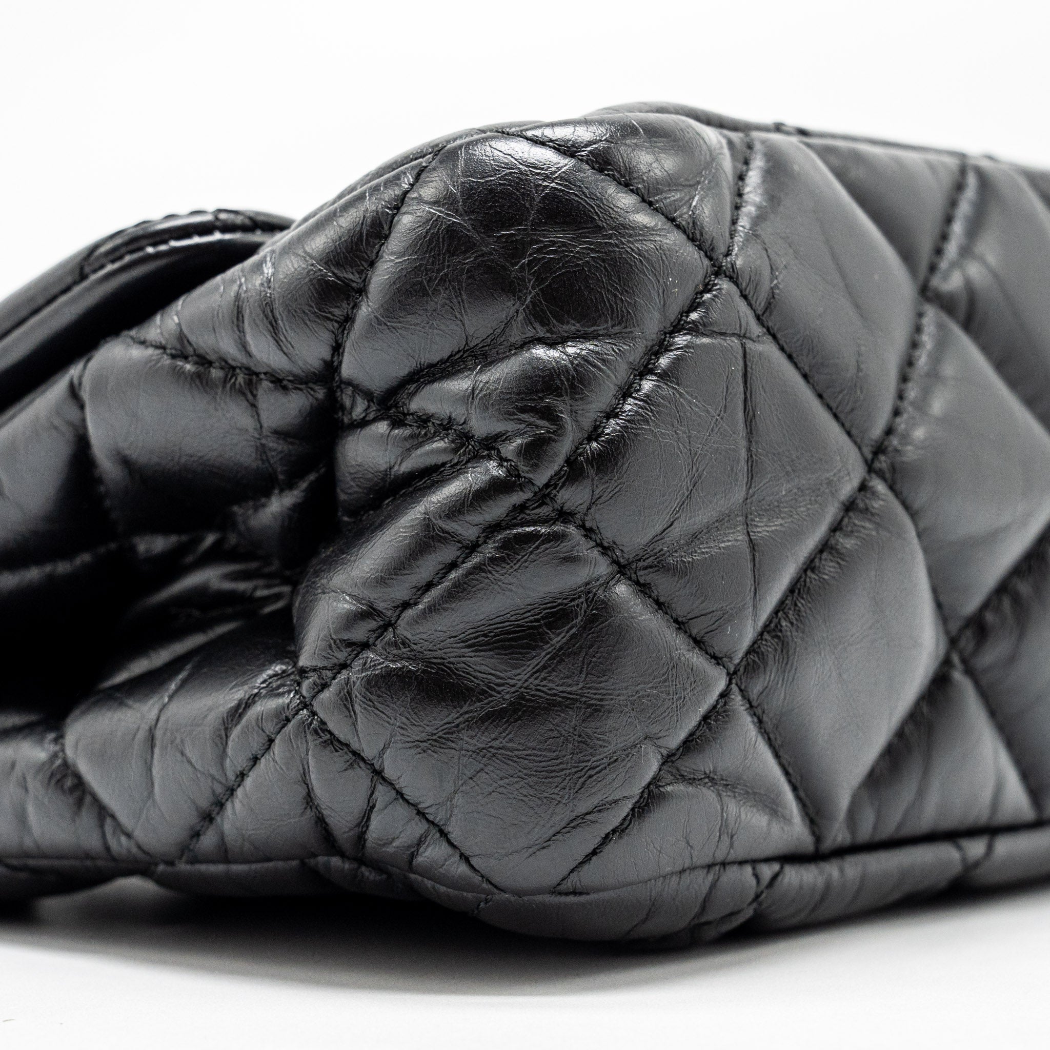 Chanel Hanger Reissue Flap Bag Limited Edition Aged Calfskin Black