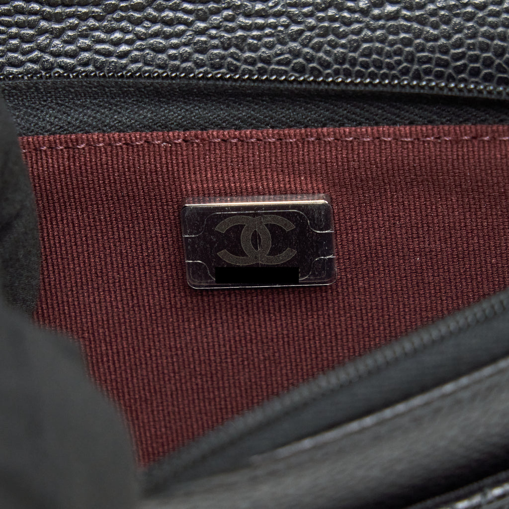Chanel Classic Wallet On Chain Caviar Black