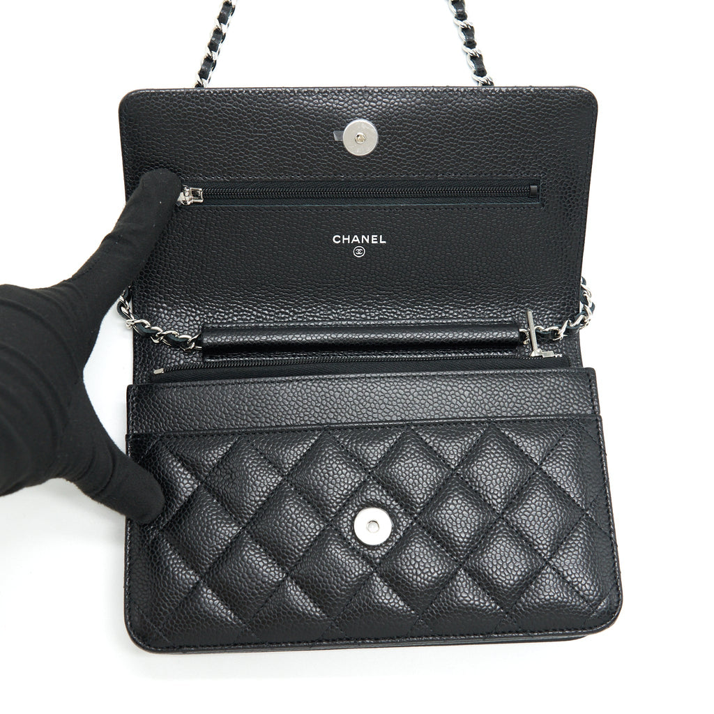 Chanel Classic Wallet On Chain Caviar Black