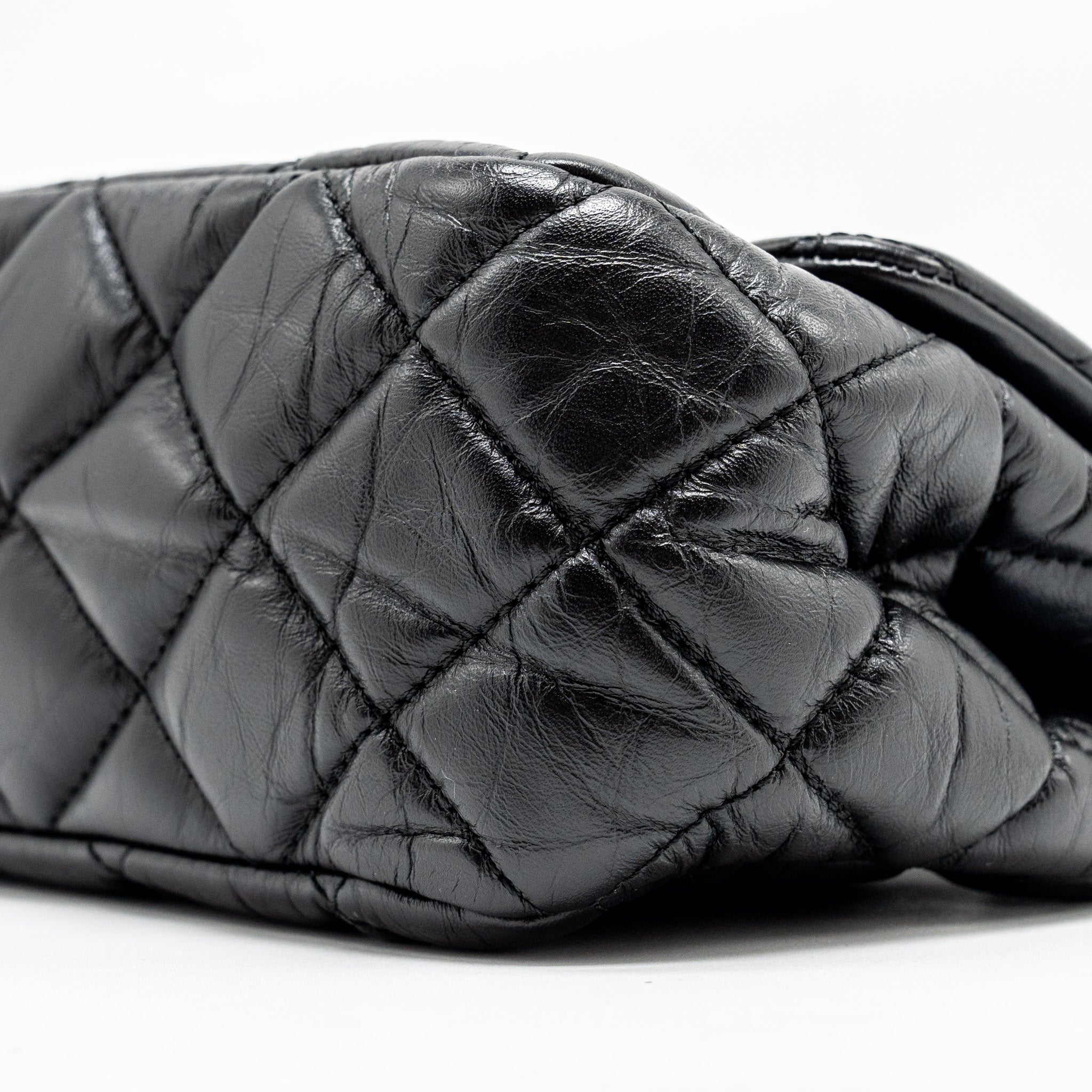 Chanel Hanger Reissue Flap Bag Limited Edition Aged Calfskin Black