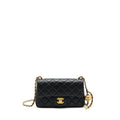 Chanel 22C pearl crush mini Rectangular Lambskin Black