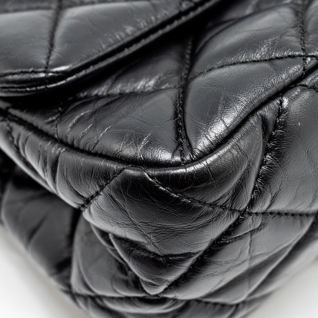 Chanel Hanger Reissue Flap Bag Limited Edition Aged Calfskin Black
