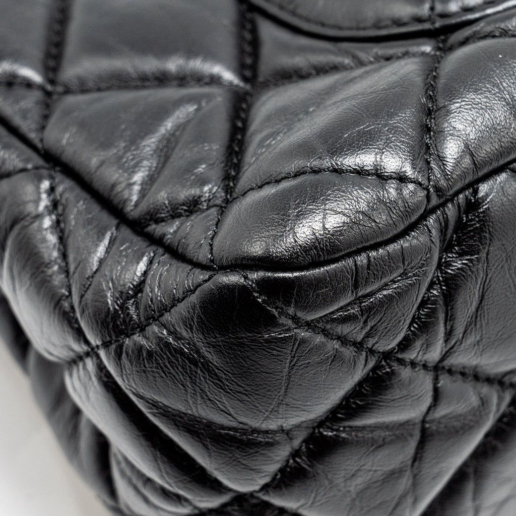 Chanel Hanger Reissue Flap Bag Limited Edition Aged Calfskin Black