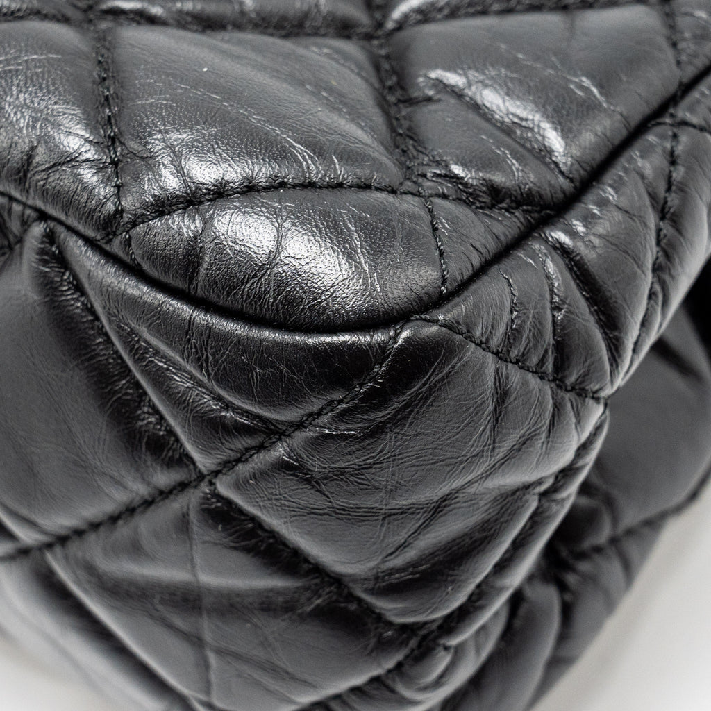 Chanel Hanger Reissue Flap Bag Limited Edition Aged Calfskin Black