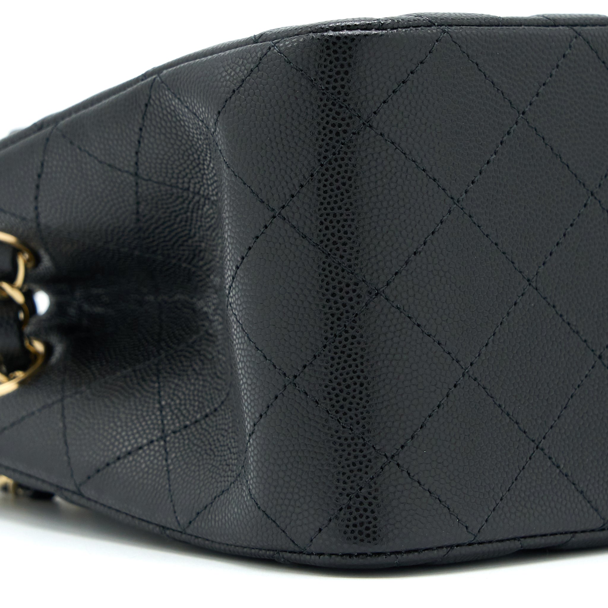 Chanel Mini Bucket Tote Bag Caviar Black L (Microchip)