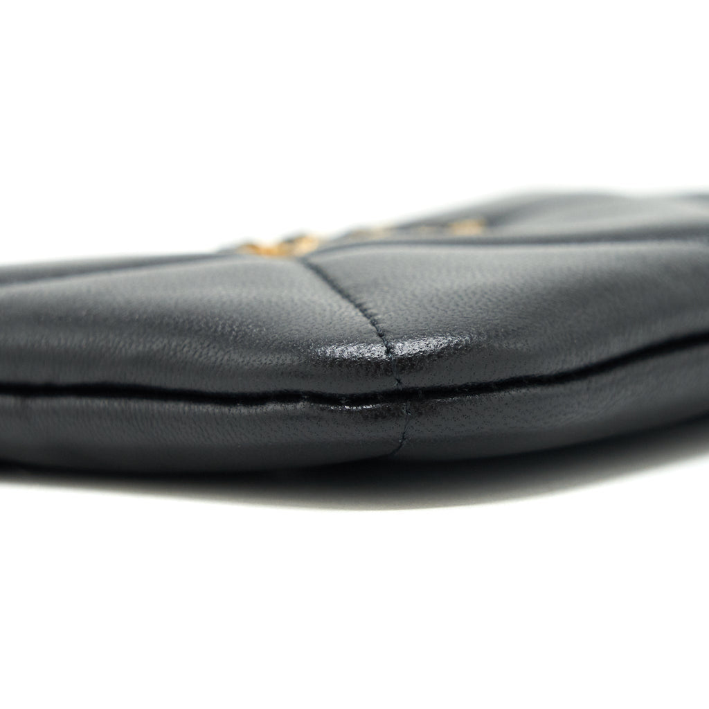 Chanel 19 Mini Pouch Lambskin Black