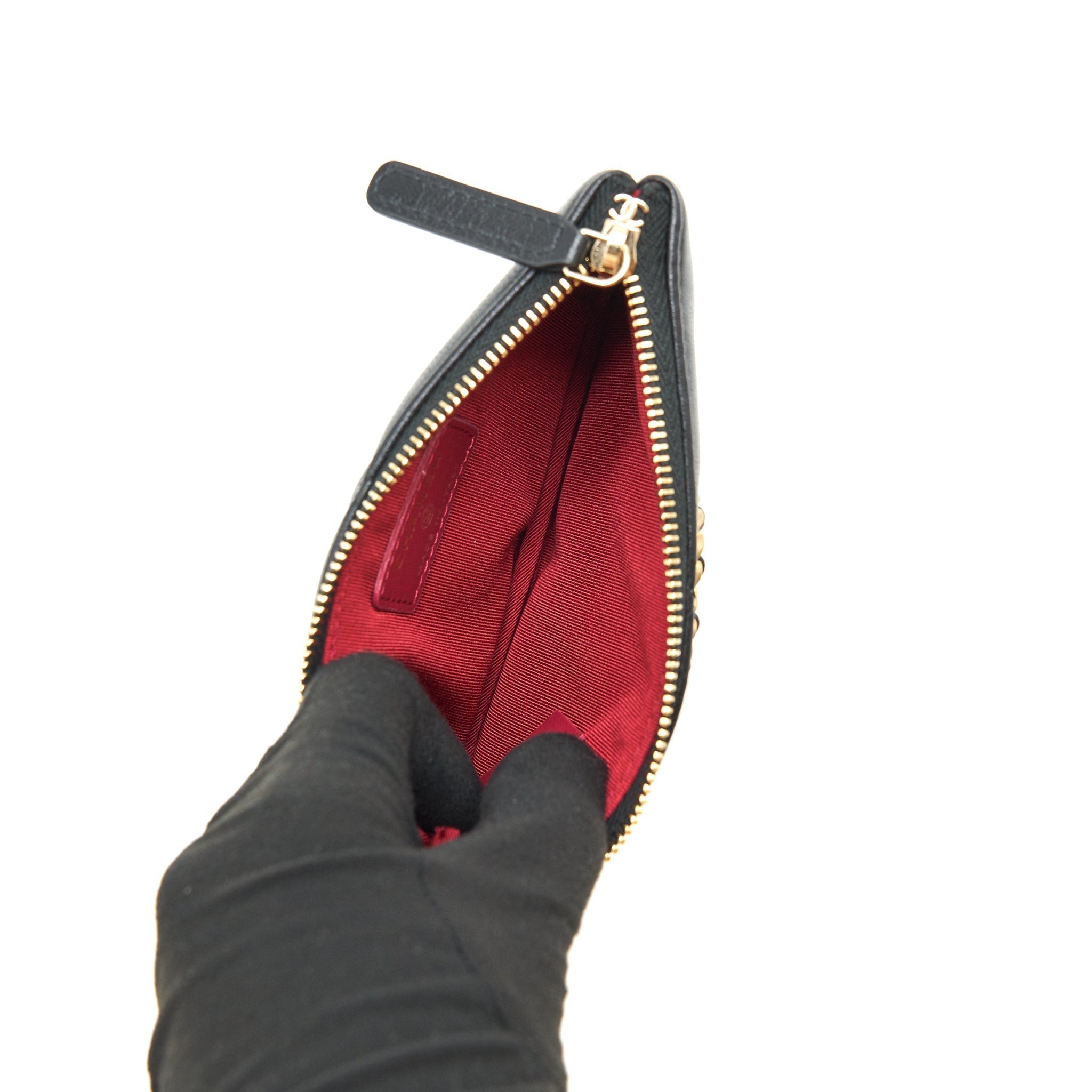 Chanel 19 Mini Pouch Lambskin Black
