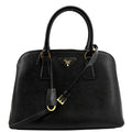 PRADA Lux Medium Promenade Saffiano Leather Shoulder Bag Black