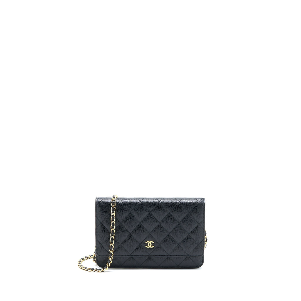 Chanel Classic Wallet on Chain Caviar Black