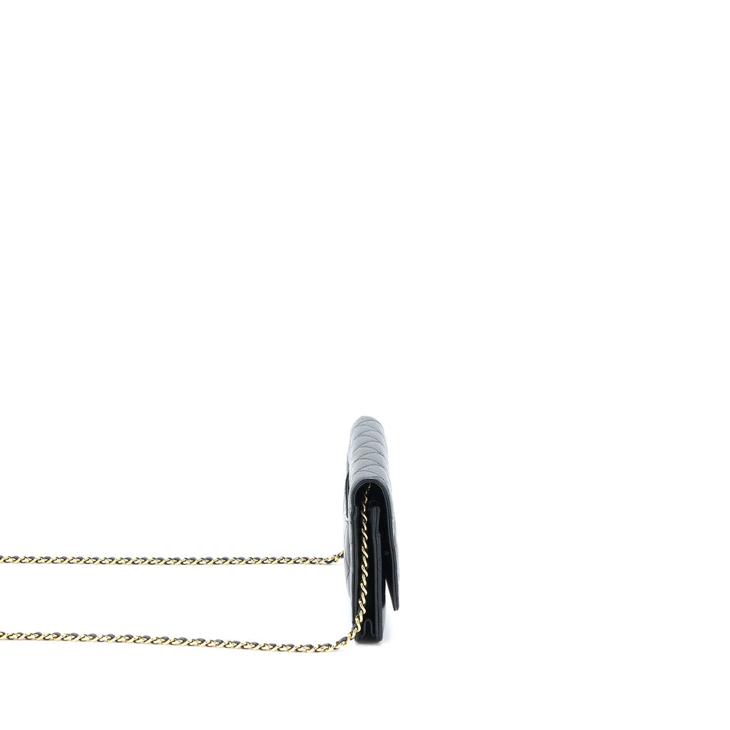 Chanel Classic Wallet on Chain Caviar Black