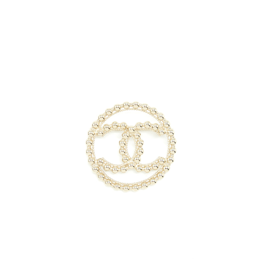 Chanel Round CC Logo Brooch L