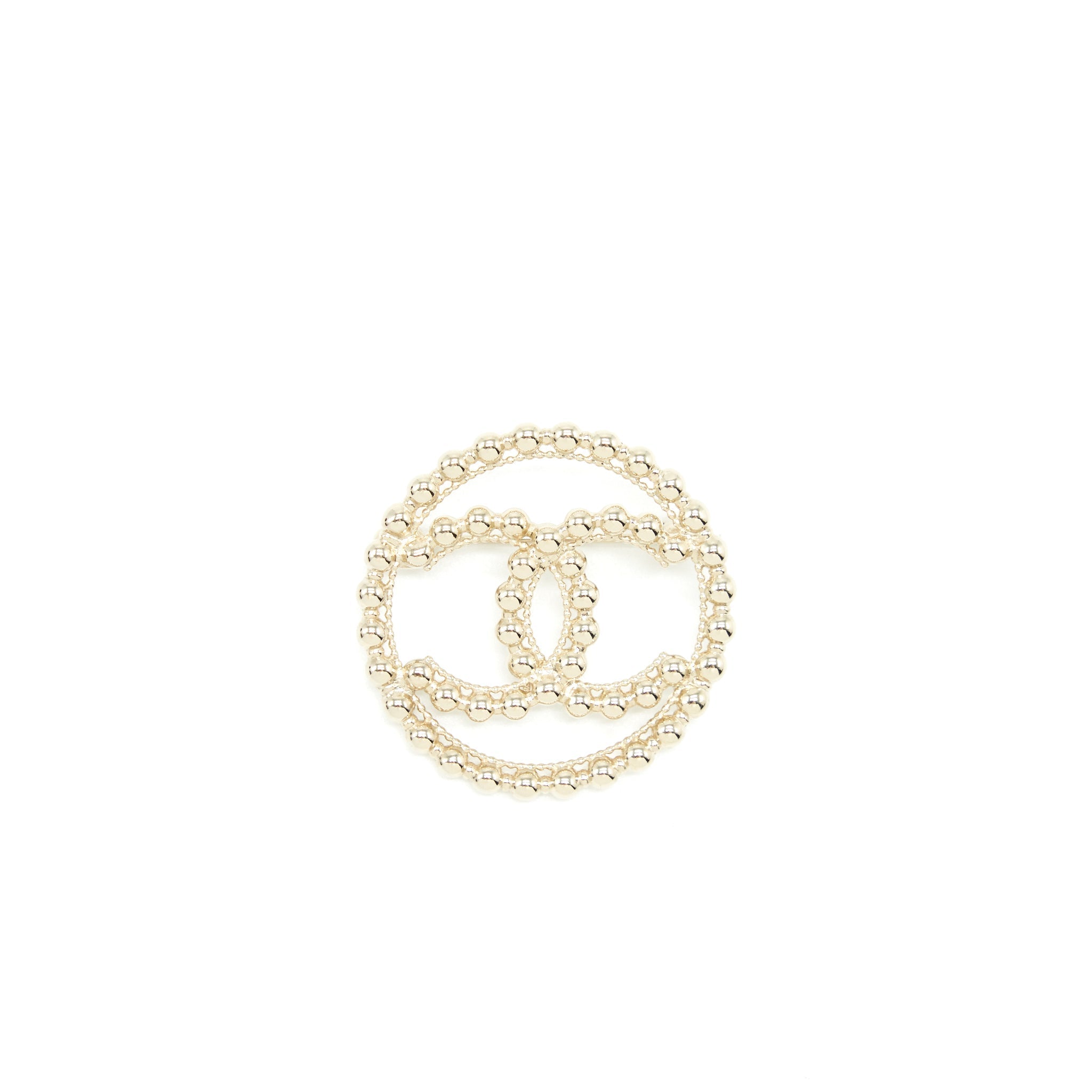 Chanel Round CC Logo Brooch L