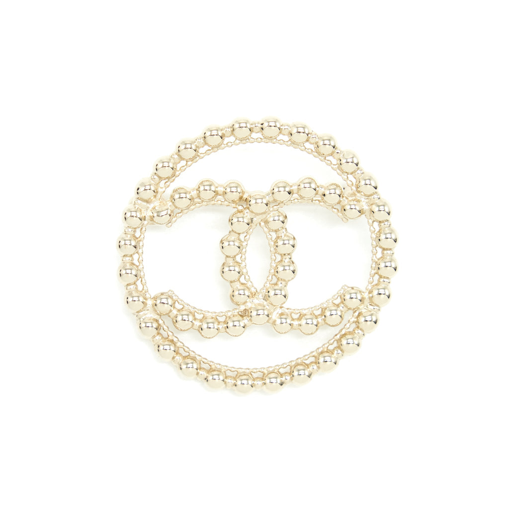 Chanel Round CC Logo Brooch L