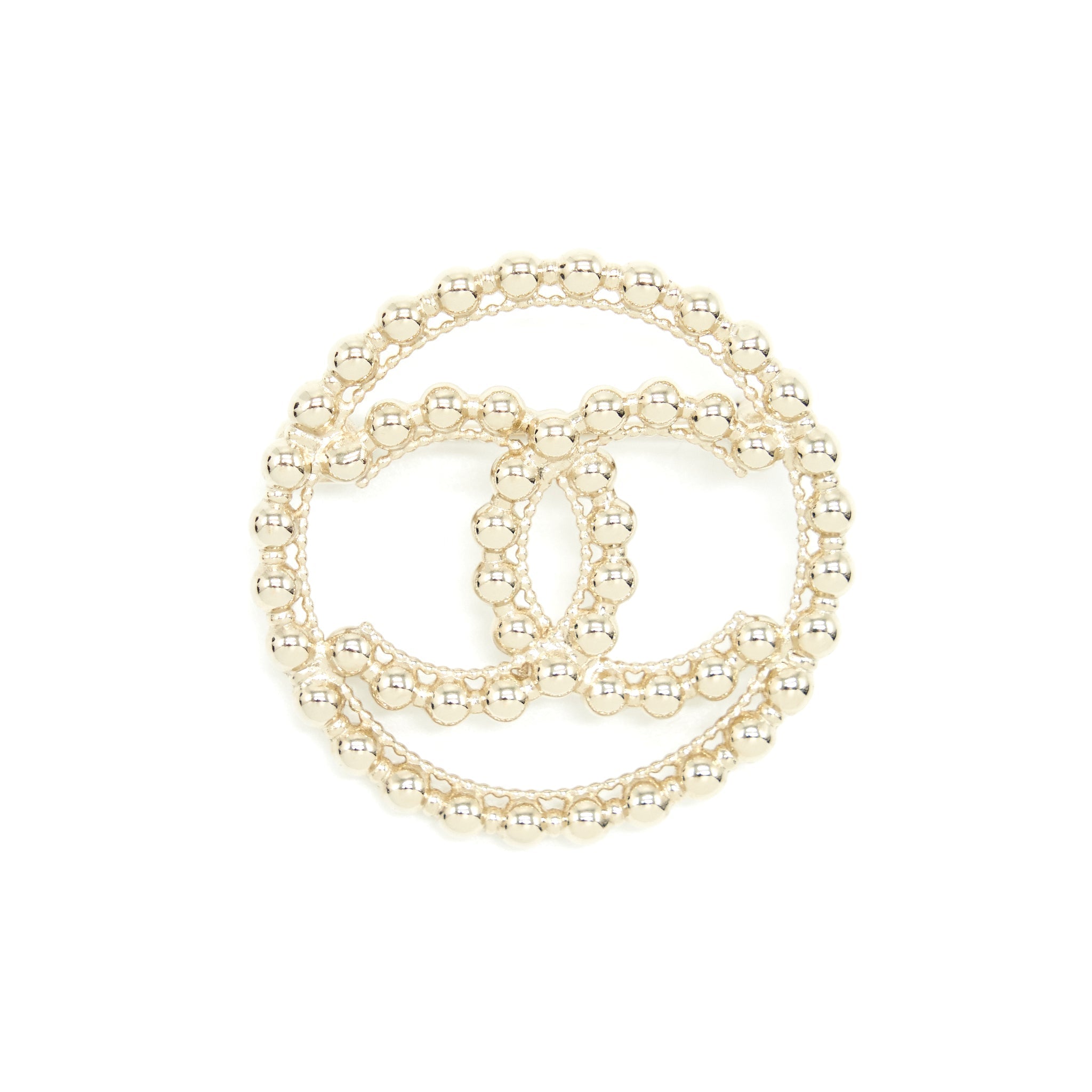 Chanel Round CC Logo Brooch L