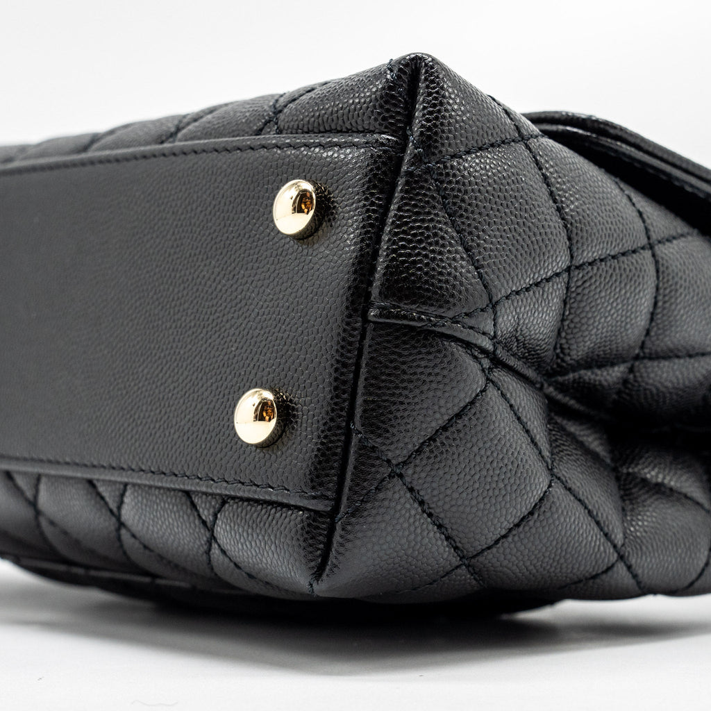 Chanel SMALL COCO HANDLE CAVIAR black L (microchip)