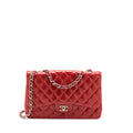 Chanel Classic Jumbo Single Flap Bag Lambskin Red