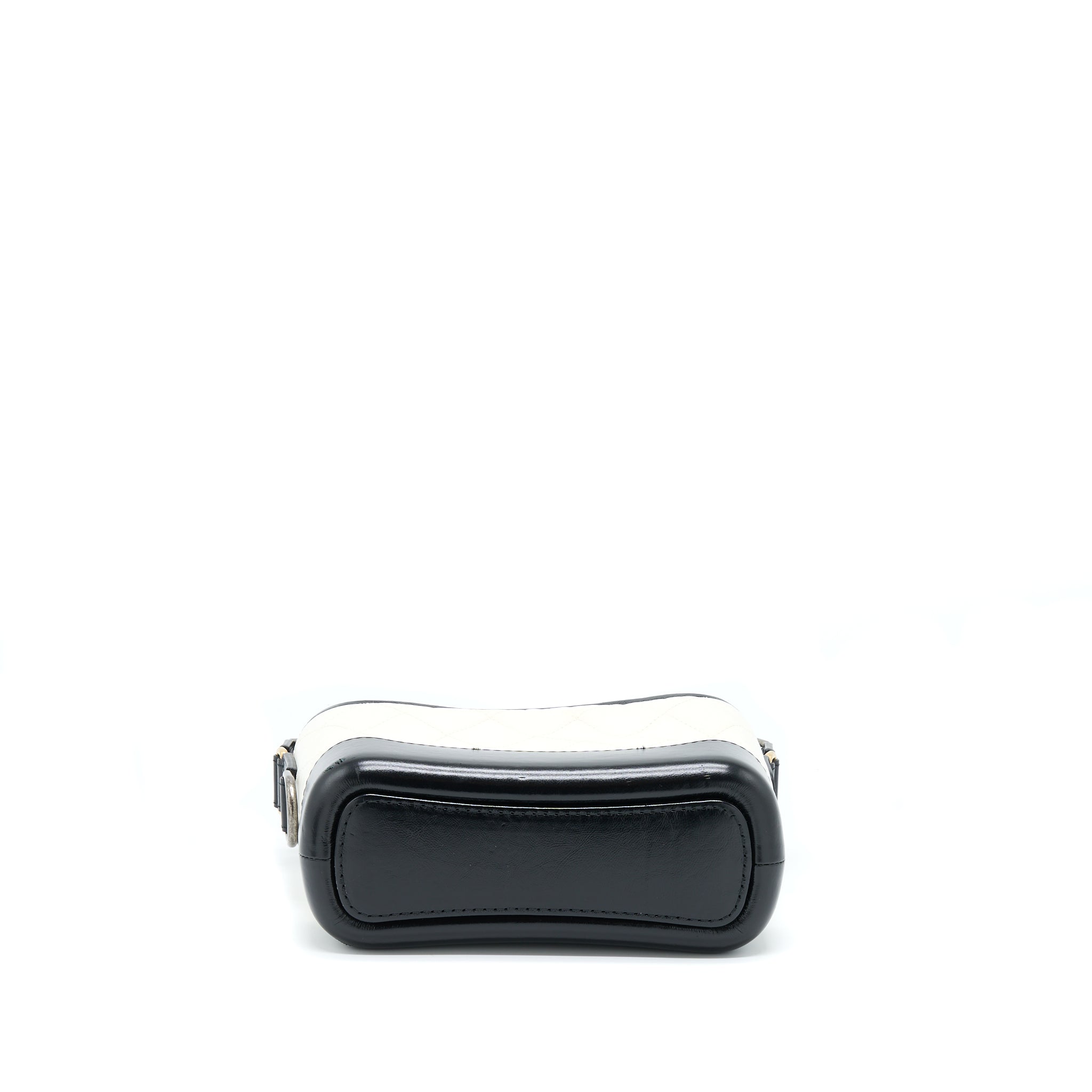Chanel Small Gabrielle Hobo Bag White/Black Multicolour Hardware