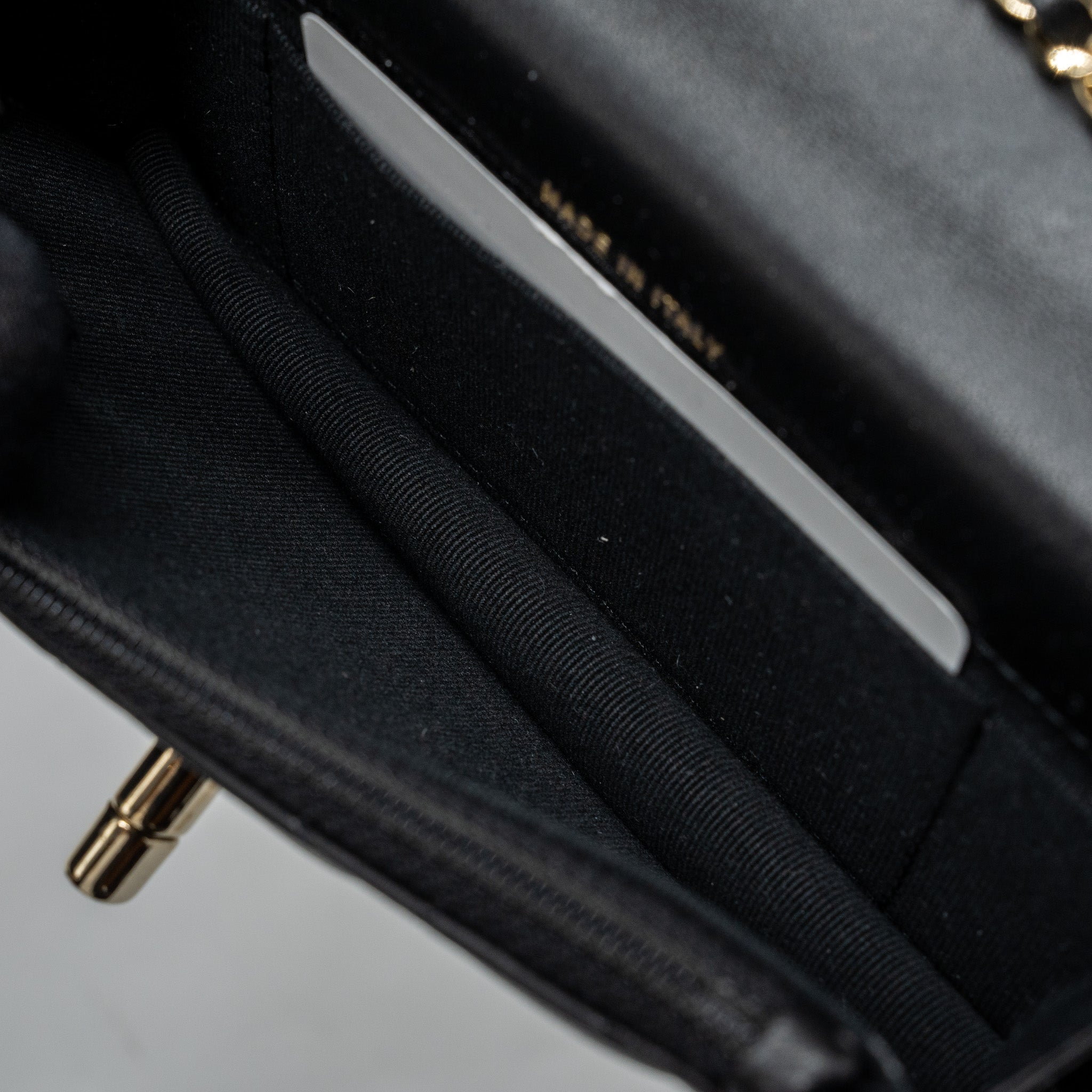 Chanel Mini Trendy CC Wallet On Chain Lambskin Black L (microchip)