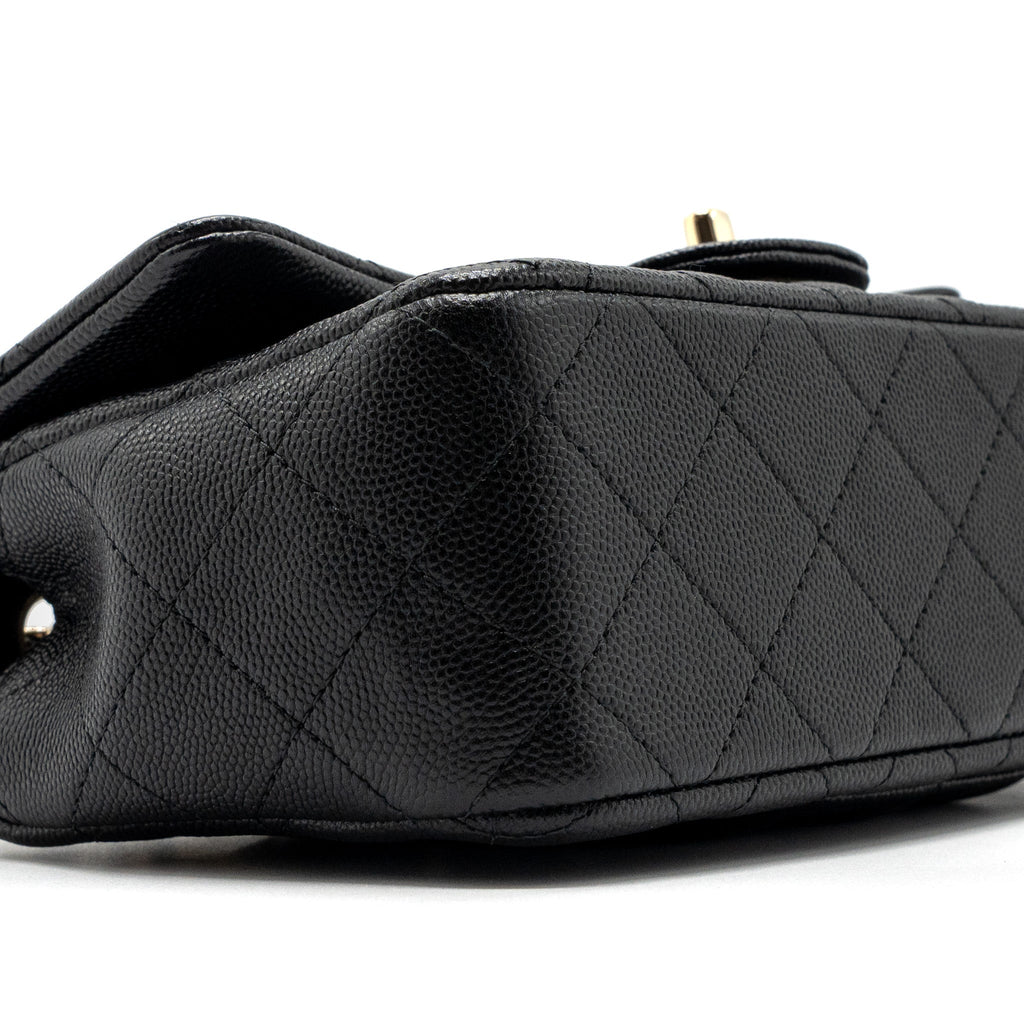 Chanel Classic Mini Rectangular Flap Bag Caviar Black