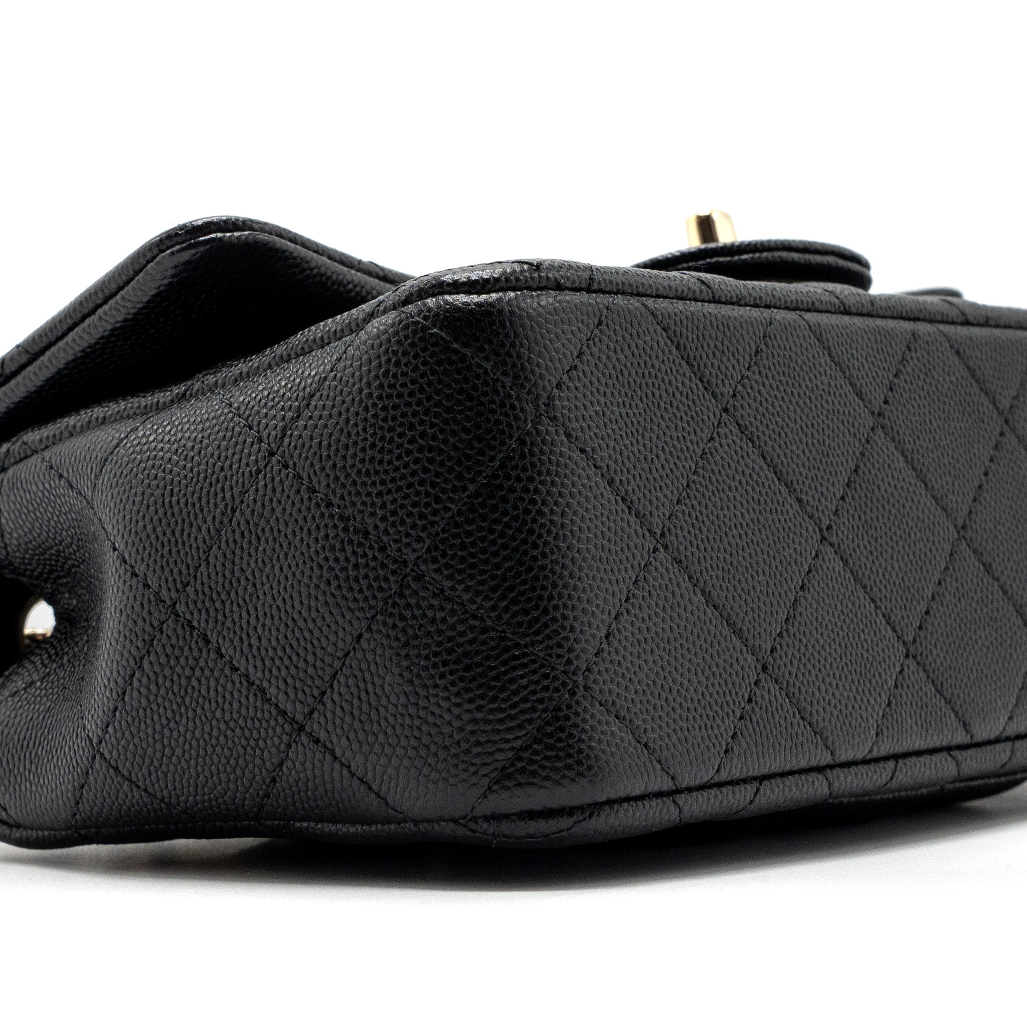 Chanel Classic Mini Rectangular Flap Bag Caviar Black
