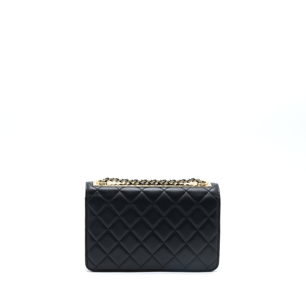 Chanel Trendy CC Wallet On Chain Lambskin Black
