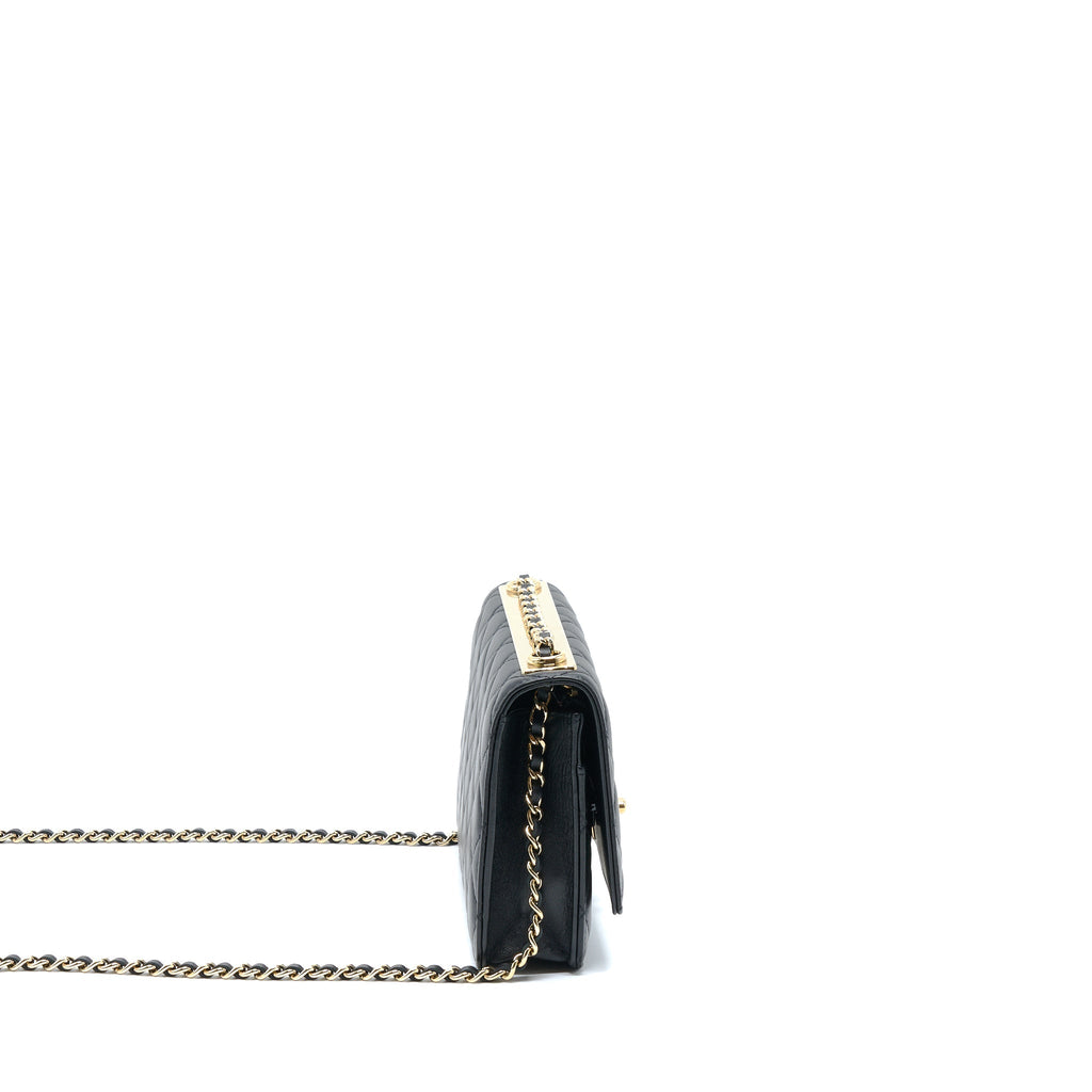 Chanel Trendy CC Wallet On Chain Lambskin Black