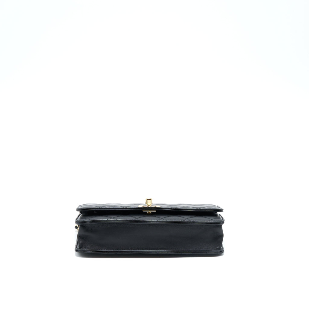 Chanel Trendy CC Wallet On Chain Lambskin Black
