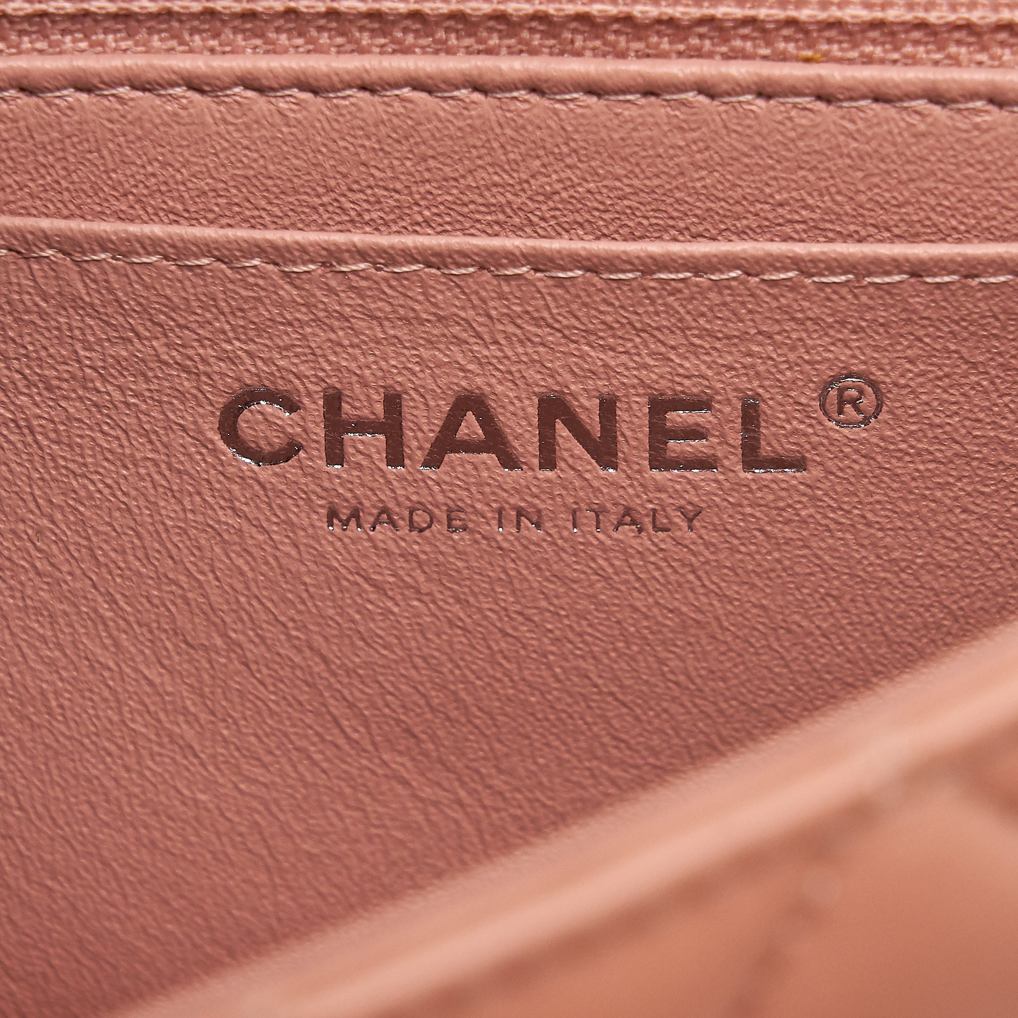 Chanel Mini rectangular Flap bag Lambskin pink