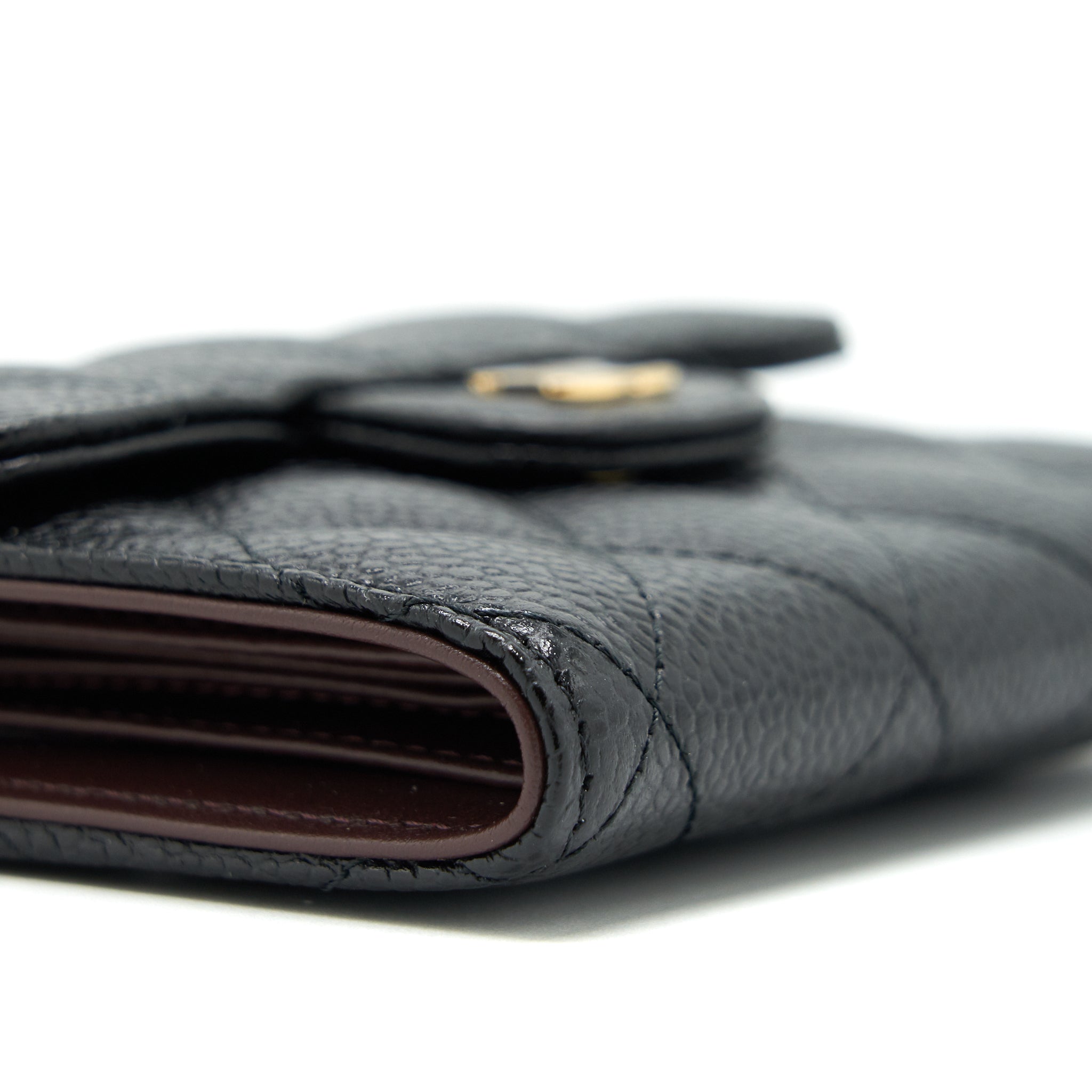 Chanel Small flap Wallet Caviar Black