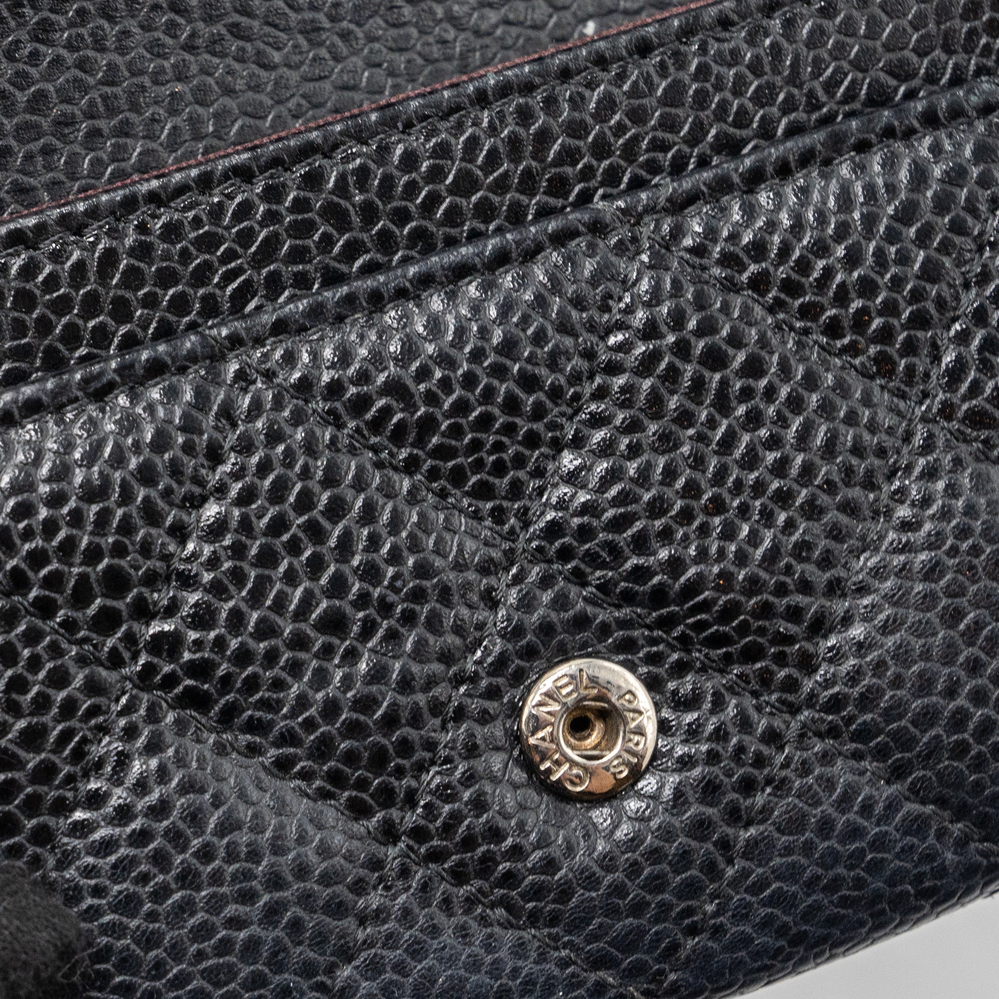 CHANEL CLASSIC FLAP CARD HOLDER CAVIAR BLACK