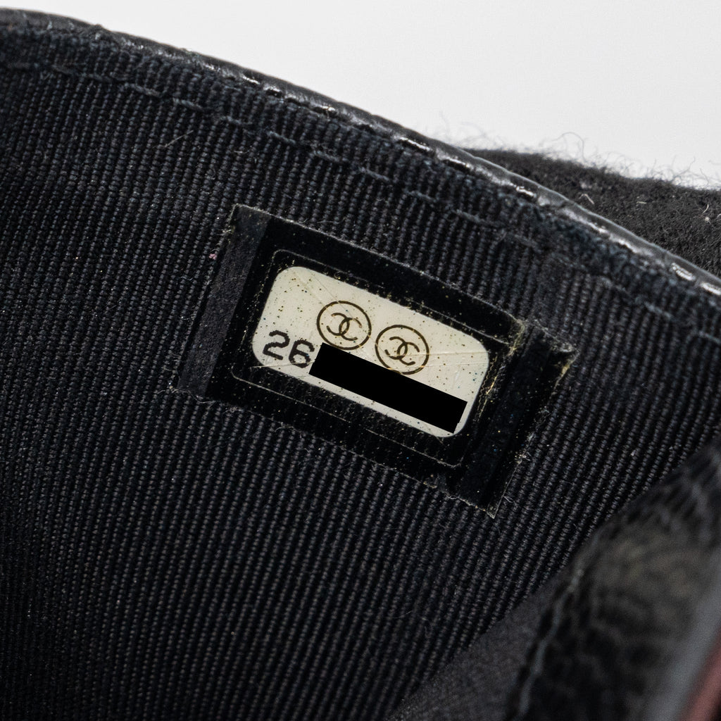 CHANEL CLASSIC FLAP CARD HOLDER CAVIAR BLACK