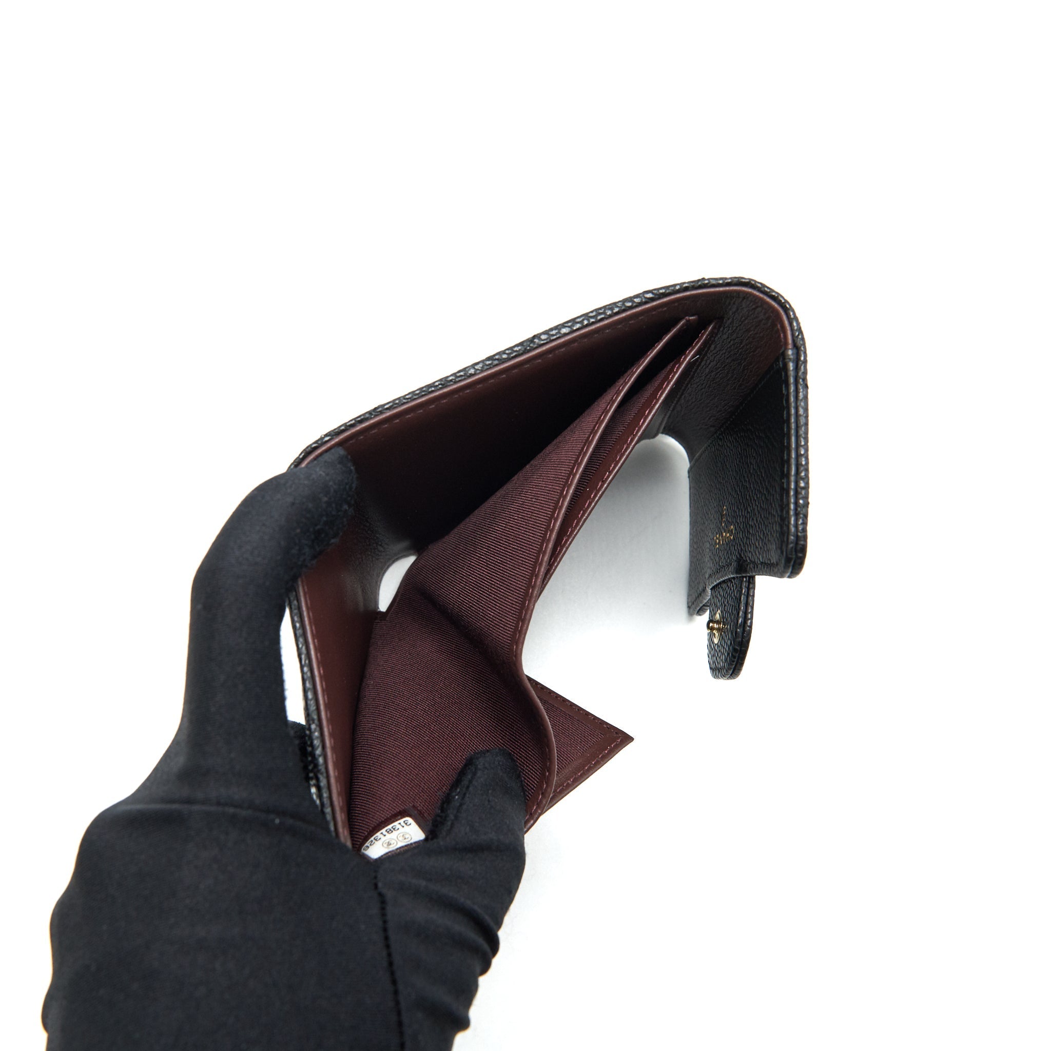 Chanel Small flap Wallet Caviar Black