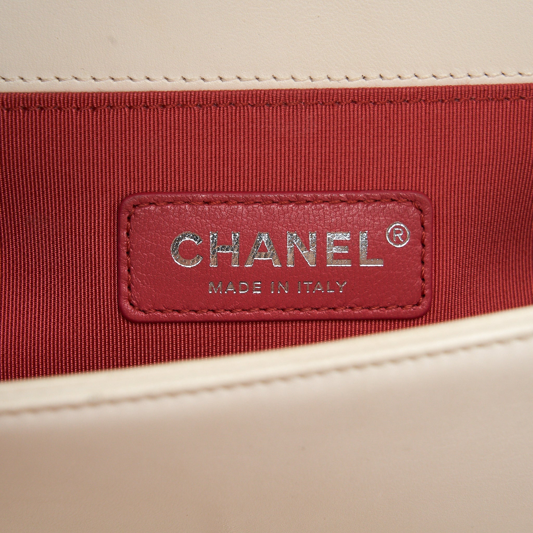 Chanel Small boy bag limited white