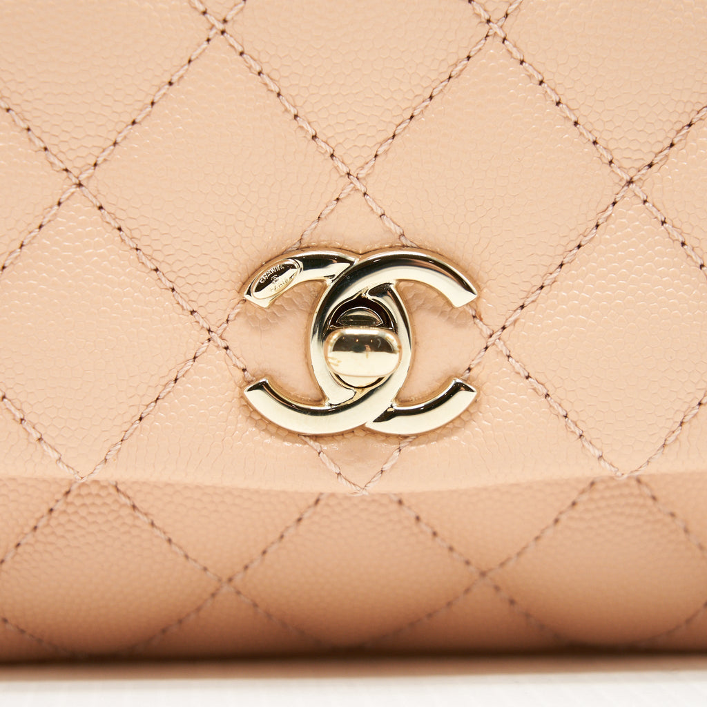 Chanel extra mini Coco Handle 20cm Caviar light Pink L