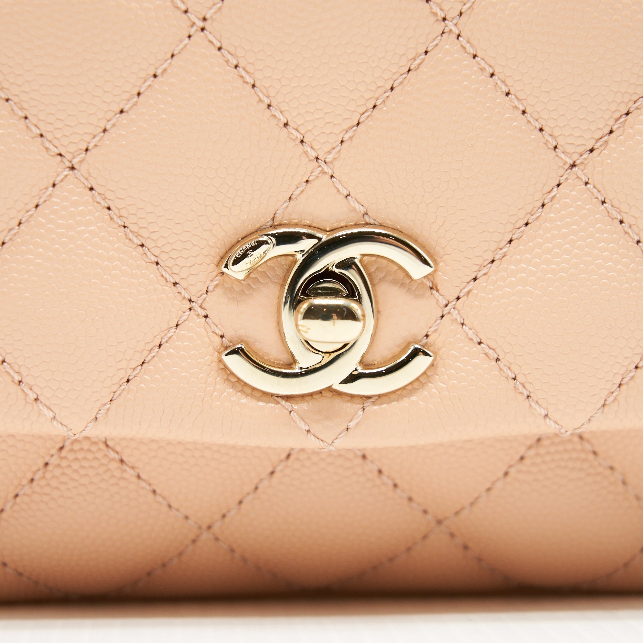 Chanel extra mini Coco Handle 20cm Caviar light Pink L
