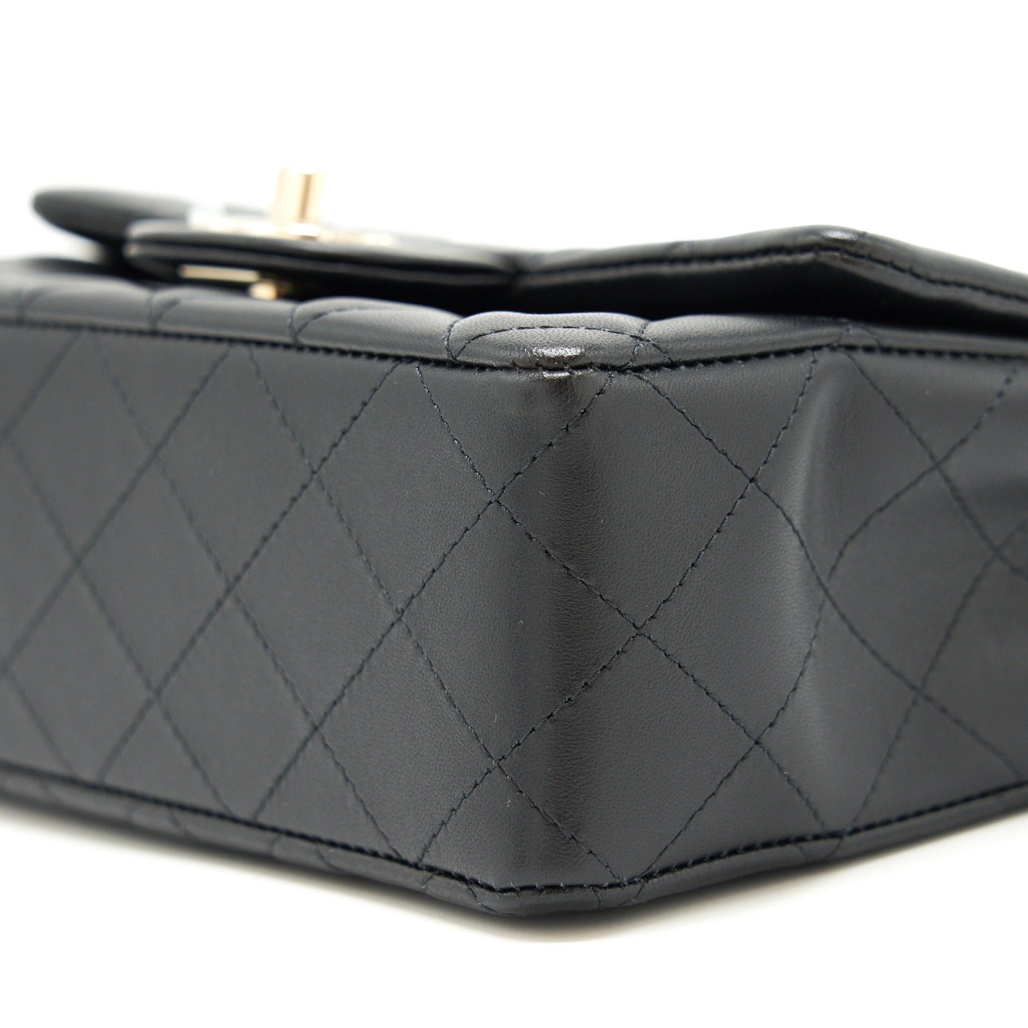 Chanel Mini rectangular flap Bag Lambskin Black L
