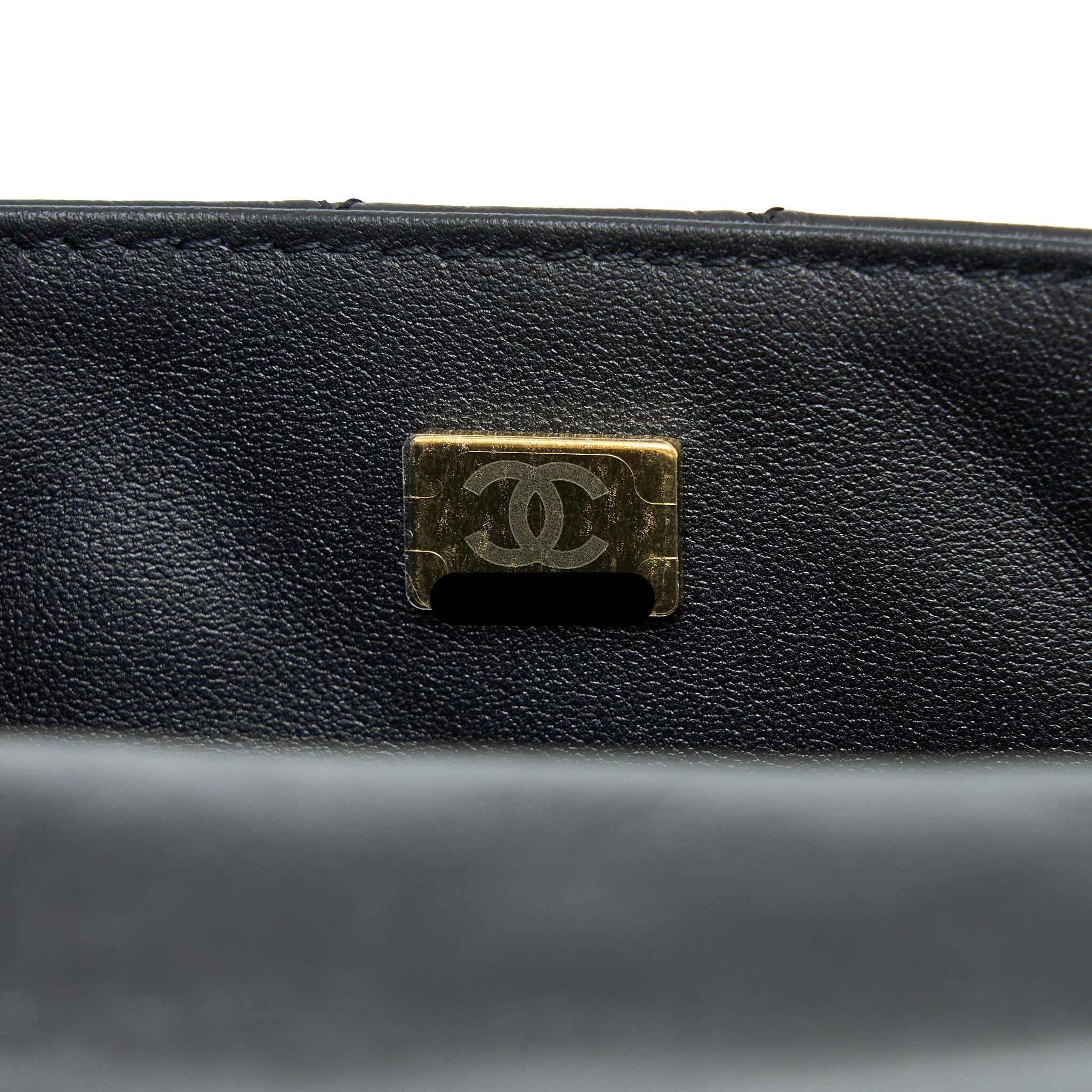 Chanel Mini Reissue 2.55 Flap Bag Aged Calfskin Black Brushed  (Microchip)