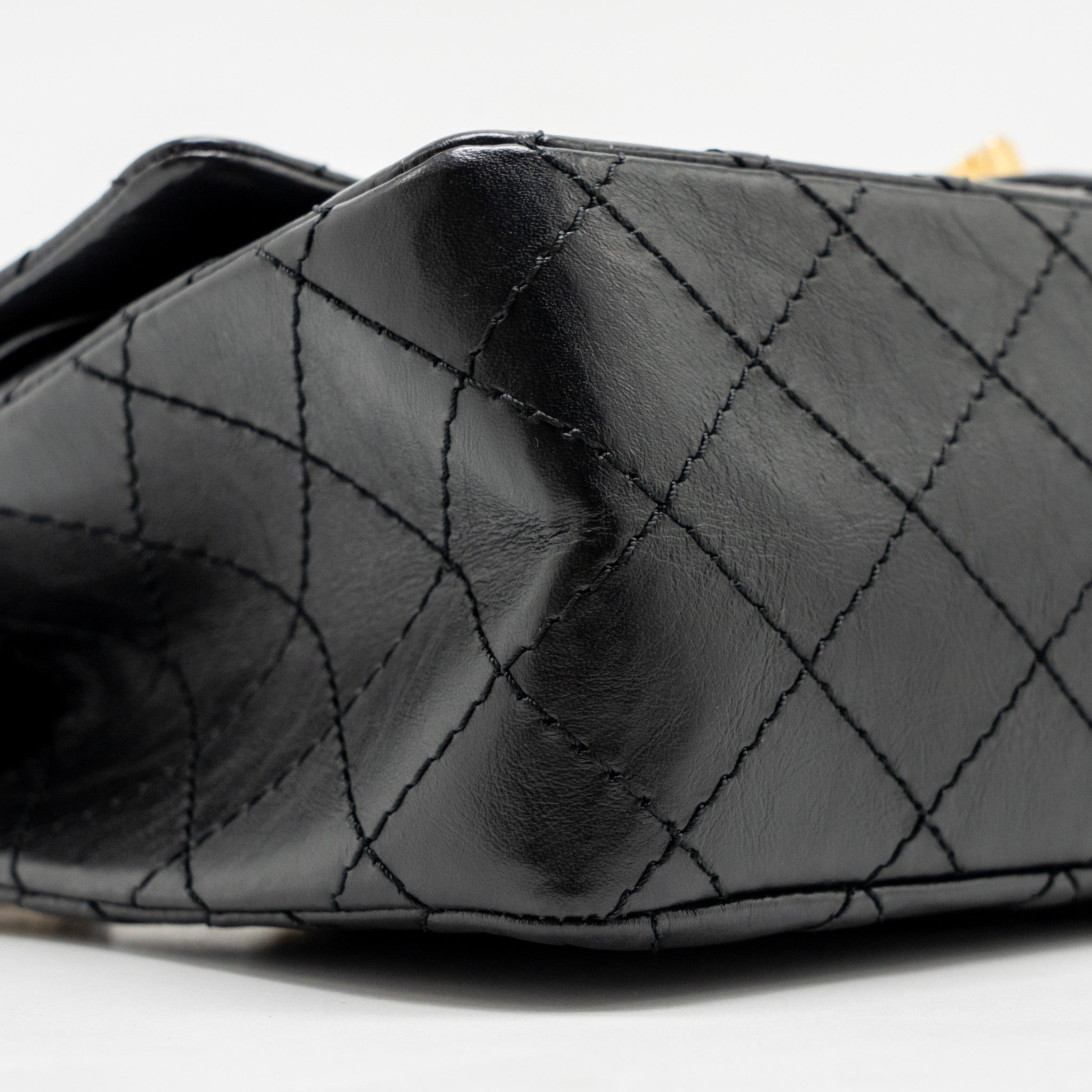 Chanel Small 2.55 Reissue Double Flap Bag Age Calfskin Black