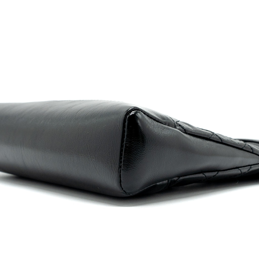 Chanel 23C mini 31 bag shiny calfskin black L (microchip)