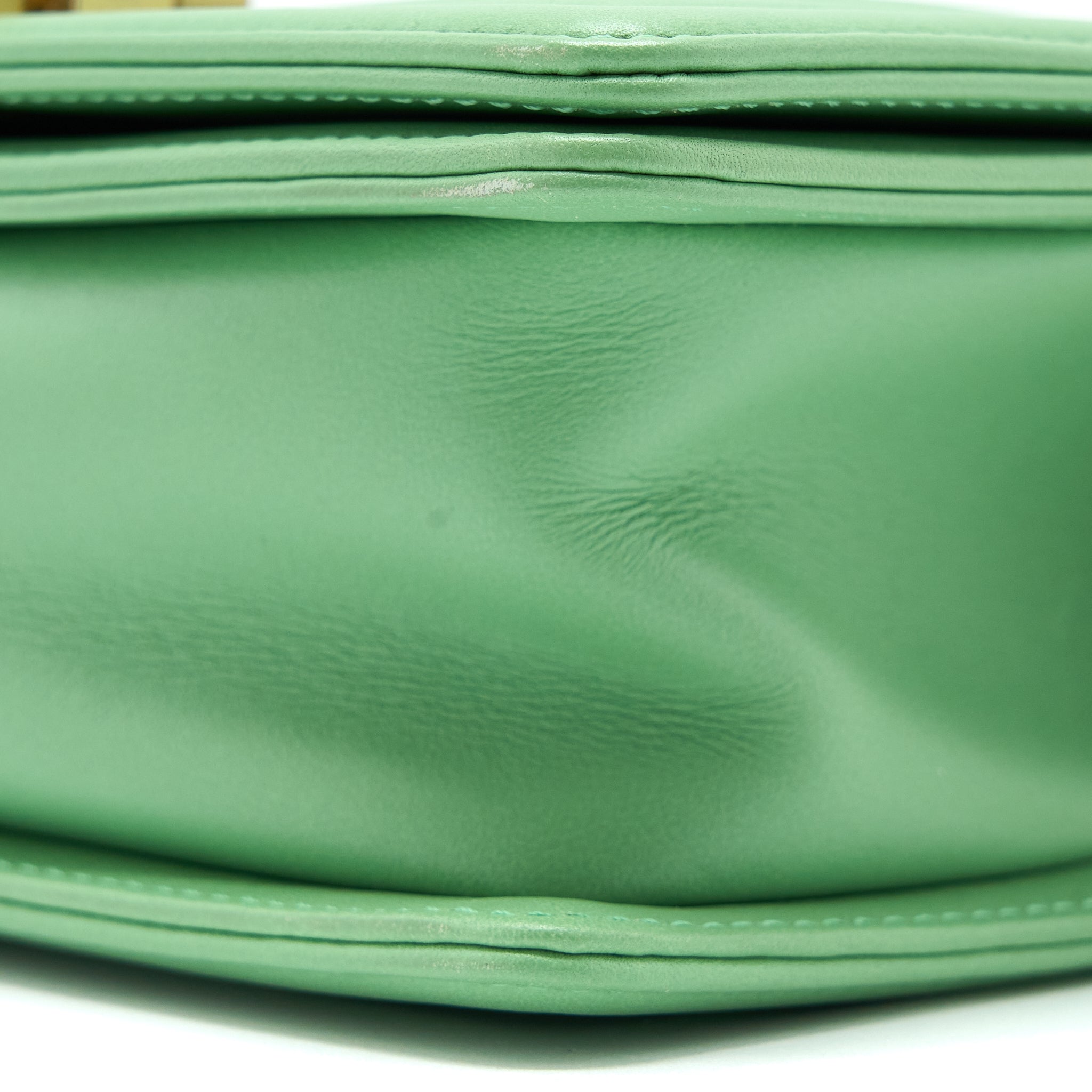 Chanel Small Boy Bag Calfskin Green