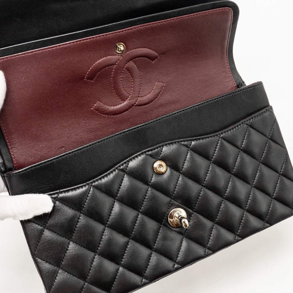 Chanel Medium Classic Double Flap Bag Lambskin BLACK