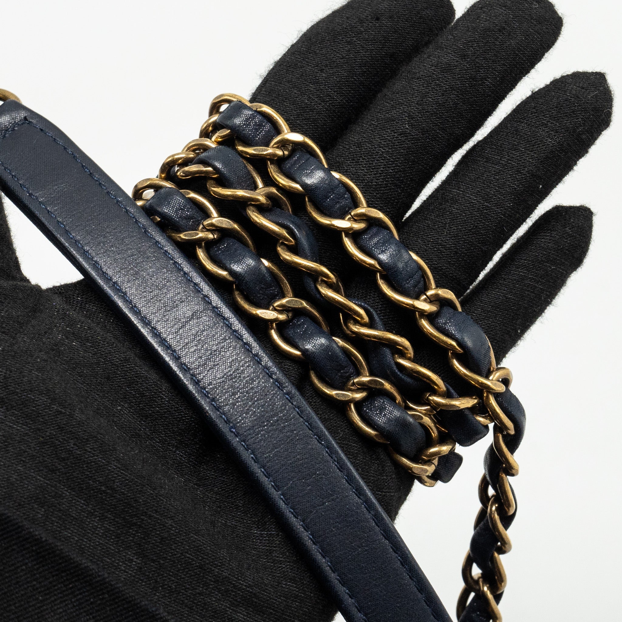 Chanel Seasonal Flap Bag Calfskin Navy