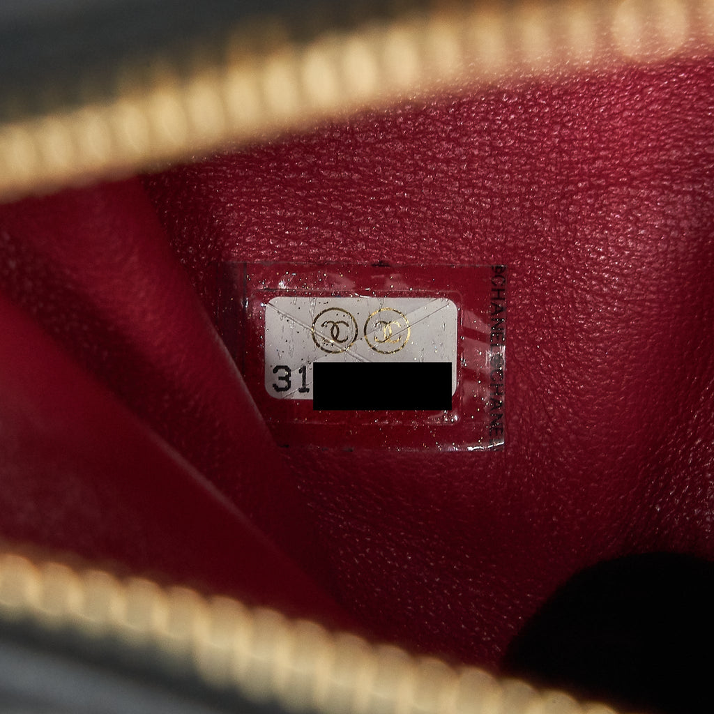 Chanel Hobo Crossbody Bag Lambskin Black