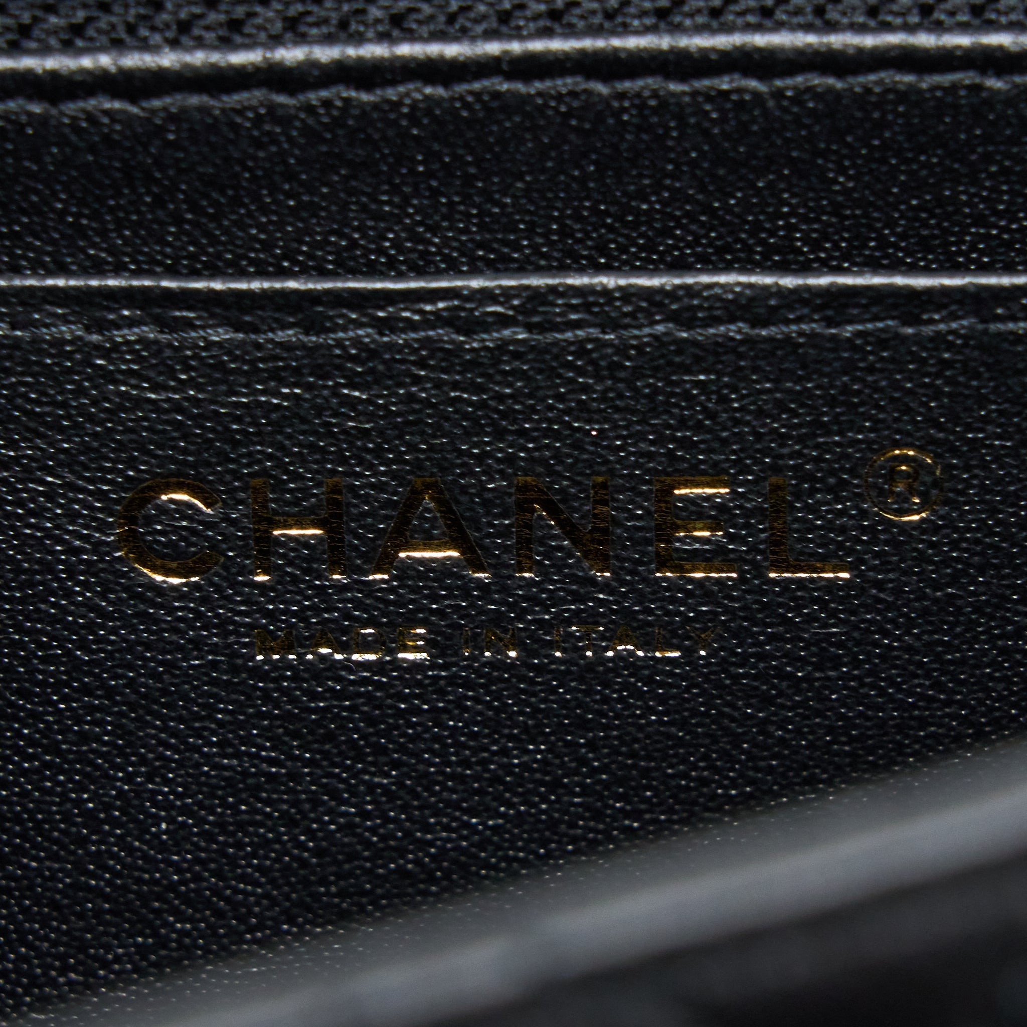 Chanel Mini Square Flap Bag Lambskin Black L (Microchip)