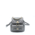 Chanel 22A Duma Backpack Lambskin Dark Grey L