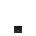 Chanel Small Classic Compact Wallet Lambskin Black