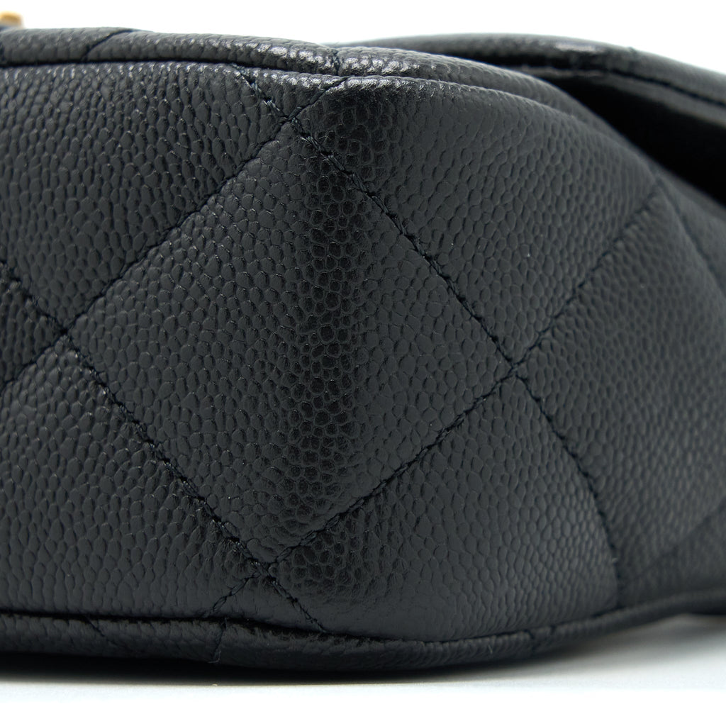 Chanel 23P Coco Love Flap Bag Caviar Black  (Microchip)