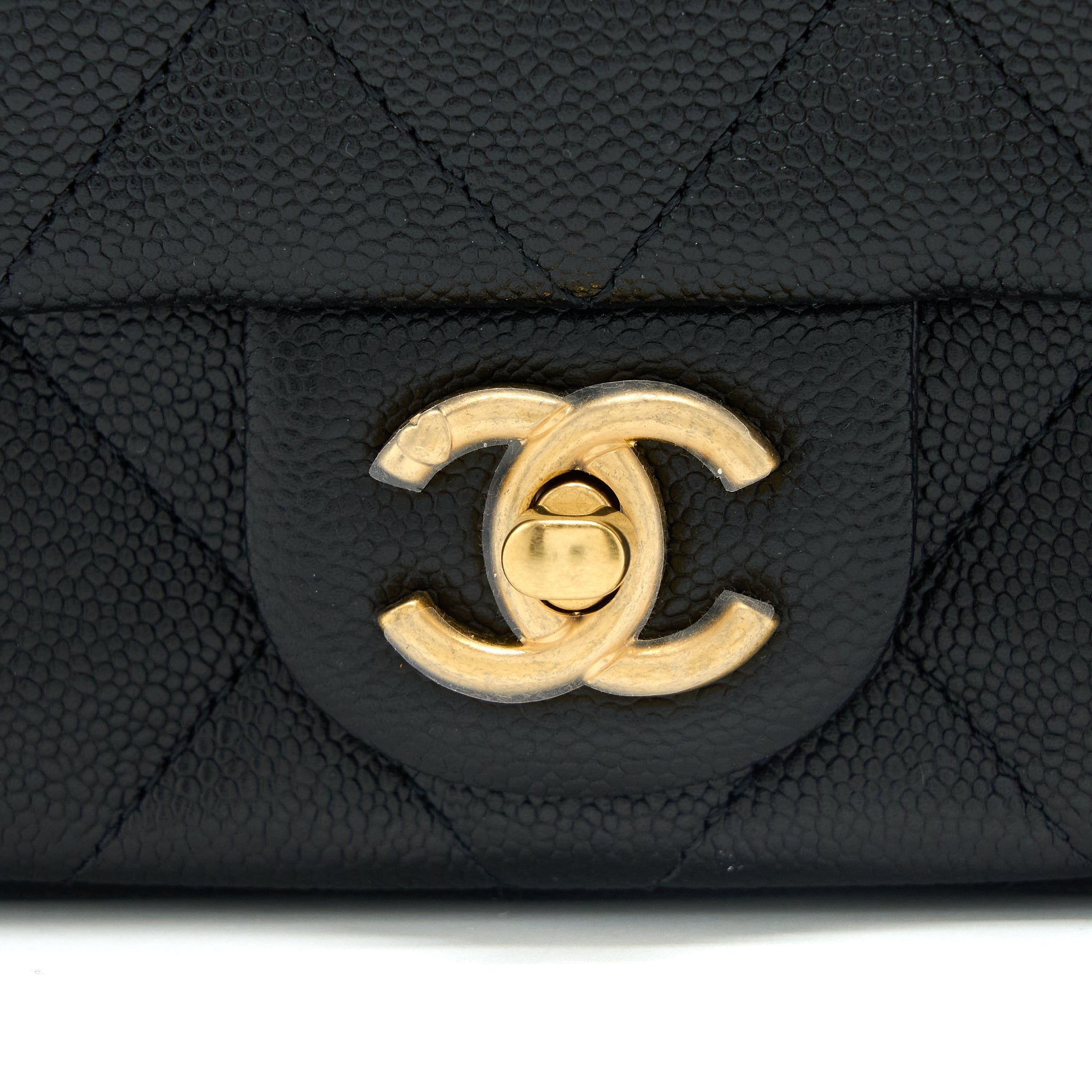 Chanel 23P Coco Love Flap Bag Caviar Black  (Microchip)